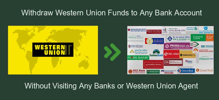 Withdraw Western Union Funds to Bank Account